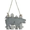 thumbnail image 2 of Northlight 7" Country Rustic Pig and White Picket Fence Christmas Ornament, 2 of 4