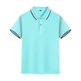 thumbnail image 2 of UACY Boys Polo Shirts Short Sleeve Vintage Knit Golf Shirts School Uniform Shirt Kids Casual Tee Tops, 2 of 9