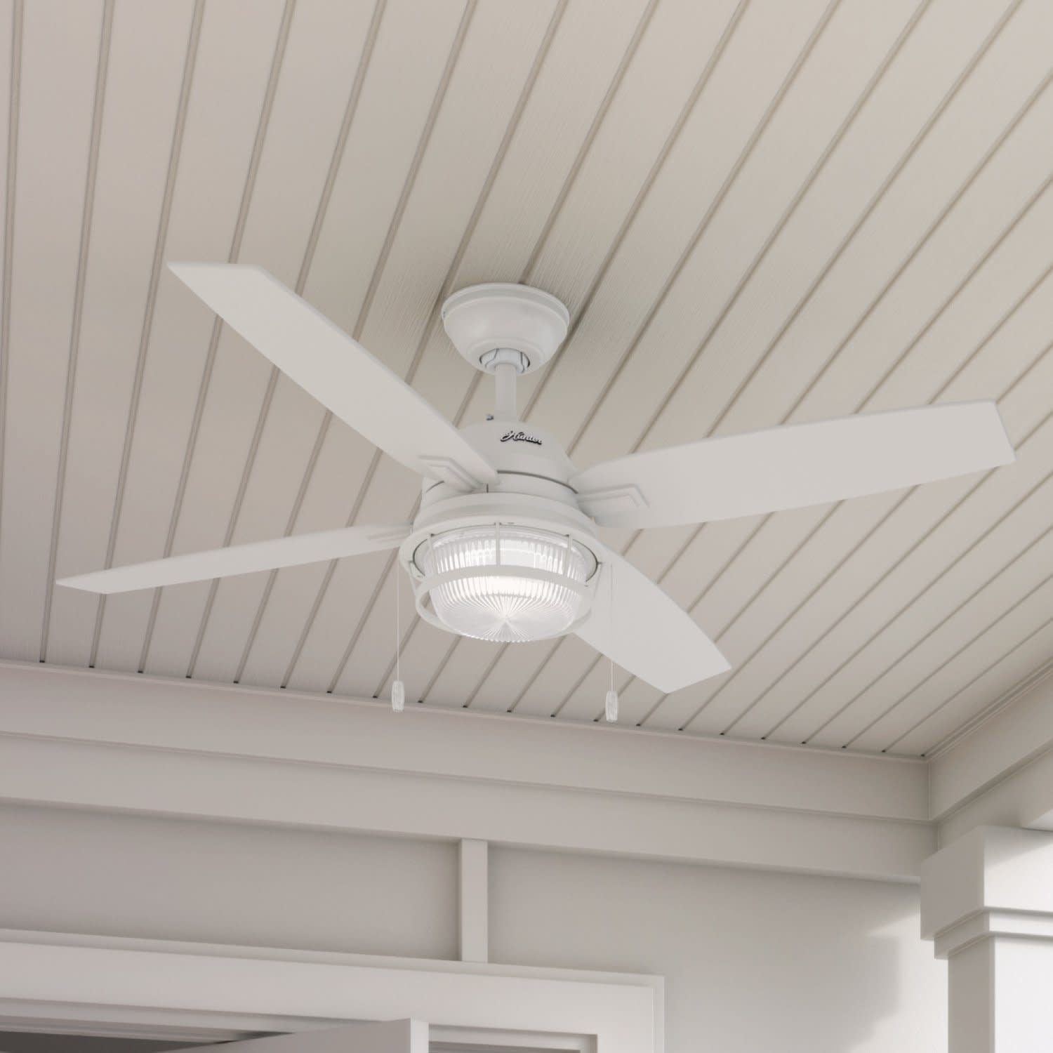 Hunter Ocala 52 Inch Indoor/Outdoor Ceiling Fan w/ LED Light, Noble Bronze - 1