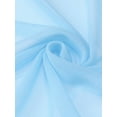 thumbnail image 5 of INSPIRE CHIC Women's Sheer Mesh Bolero Shrugs 3/4 Sleeve Lightweight Elegant Cropped Cardigan Light Blue XL, 5 of 6