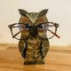 thumbnail image 1 of ZHAOCHENG Soporte para gafas con cabeza de animal Nied de madera 3D (búho), 1 of 3