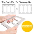 thumbnail image 4 of Yayeee Rocker Switch Wall Plate 2-Gang 4.7"x4.6" Home Decorative Outlet Cover, Pink Flower, 4 of 6