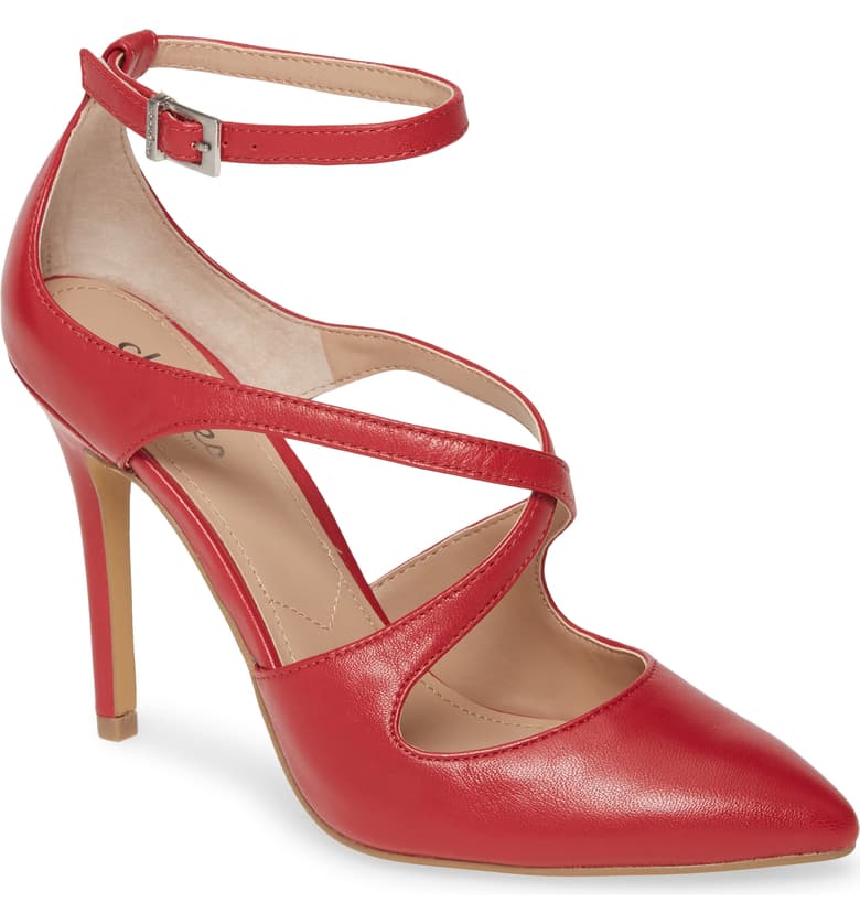 caged court shoes