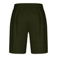 thumbnail image 3 of Mens Casual Shorts Lace-Up Elástico Cintura Bolsillo Ejercicio Fitness Hogar Pantalones de Media Longitud para Diario, 3 of 5