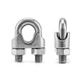 thumbnail image 2 of Abrazadera para cable de acero inoxidable QWORK M12 304, paquete de 20, 2 of 8