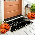 thumbnail image 2 of Funny Halloween Skull Outdoor Welcome Mat, Halloween Spooky Door Mat, Halloween Doormat, Halloween Mats Outdoor Rug Front Door Decor 17" x 30", 2 of 5