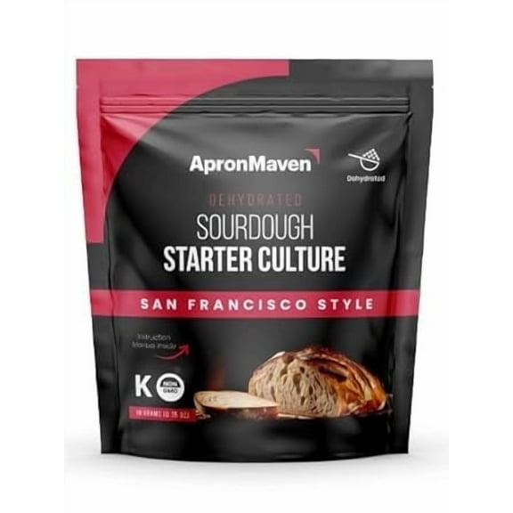 Apron Maven Sourdough Starter Culture - San Francisco Style Heirloom Lively Dry Sourdough Starter, 10 Grams