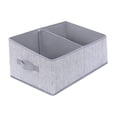 thumbnail image 3 of Contenedor de almacenamiento plegable para ropa interior, sujetadores, calcetines, cubos organizadores, 2 compartimentos para armario, mantas, libros., 3 of 9
