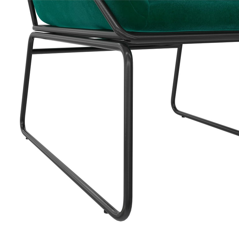 DHP Avery Accent Chair Green Velvet Walmart