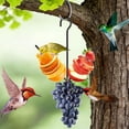thumbnail image 3 of mdesiwst Oriole Bird Feeder Outdoor Hanging Orange Fruit Food Holder with Hook Weather-proof Outside Garden Metal Hummingbird Feeding Device, 3 of 7