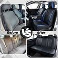 thumbnail image 4 of Car Seat Cover for Subaru Impreza 2021, Blue Car Seat Covers, Waterproof Leather Full Set of 5 Seats Easy to Clean and Install Protect and Upgrade Seats, Pet Car Seat Covers, 4 of 4
