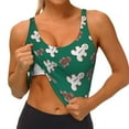 thumbnail image 3 of Uemuo Gingerbread Snowman Cookies Pattern Women's Sports Bra - High Impact Support, Breathable, and Comfortable Athletic Bra for Running, Yoga, and Workouts, 3 of 9