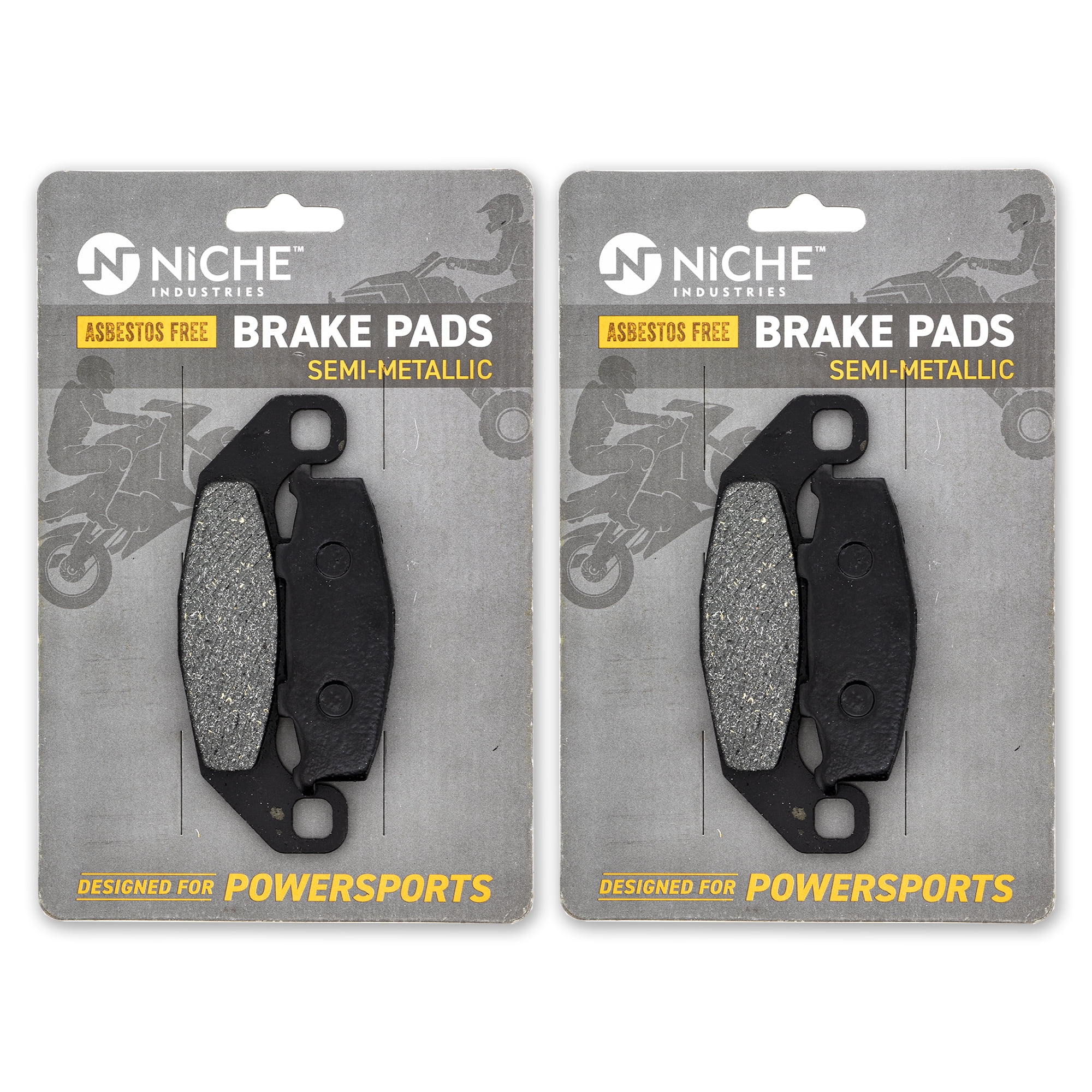 Niche Rear Brake Pad for Kawasaki Ninja 250R SemiMetallic Motorcycle 2