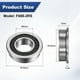 thumbnail image 3 of Uxcell Paquete de 4 Rodamientos de Bola con Brida F688-2RS, 1/3" x 5/8" x 1/5" Sellado de Caucho, 3 of 6