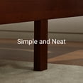 thumbnail image 3 of LIFEMENT Full Classic Wood Platform Bed Frame, Solid Wood, No Box Spring Needed, Easy Assembly, Minimalist Modern Design, Under Bed Storage, Walnut, 3 of 9