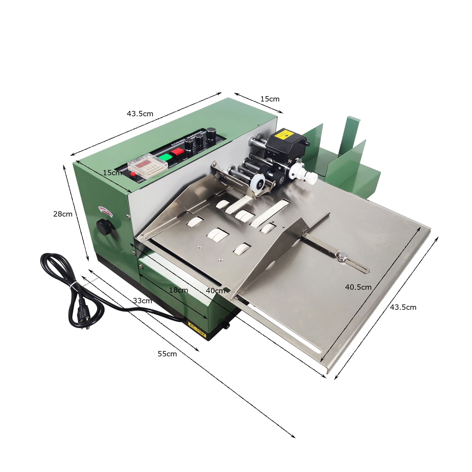 Automatic Solid-Ink Coding Printing Machine Widen Quick Drying Ink Printer Continuous Label Printer MY-380F 110V