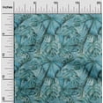 thumbnail image 2 of oneOone Georgette Viscose Teal Blue Fabric Tropical Sewing Fabric By The Yard Printed Diy Clothing Sewing Supplies 42 Inch Wide, 2 of 6