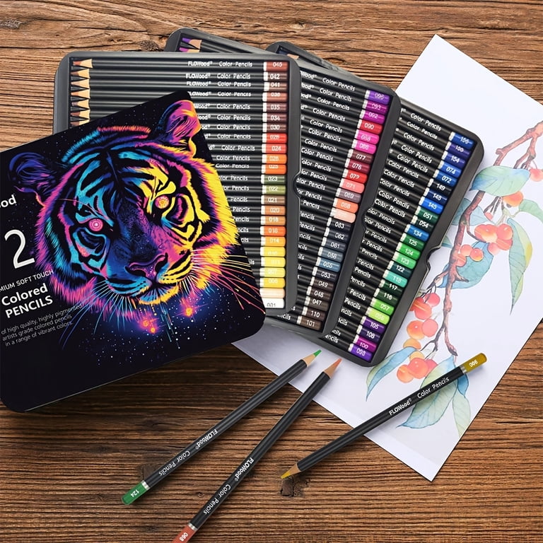 72 Oil Based Colored Pencils Set, 72 pcs Premium Color Pencils