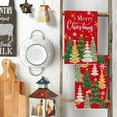 thumbnail image 3 of Red Xmas Trees Merry Christmas Kitchen Towels Dish Towels, 18x26 Inch Daily Star Snowflake Winter Decoration Hand Towels Set of 2, 3 of 6