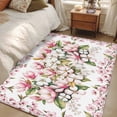 thumbnail image 4 of Area Rugs for Living Room Bedroom, Spring Floral 4'x6' Rug Washable Carpet Runner Indoor Outdoor, Retro Pink Orchid Flowers Leaves Botanical Non Slip Accent Floor Mats Rug for Kitchen, Office, 4 of 8