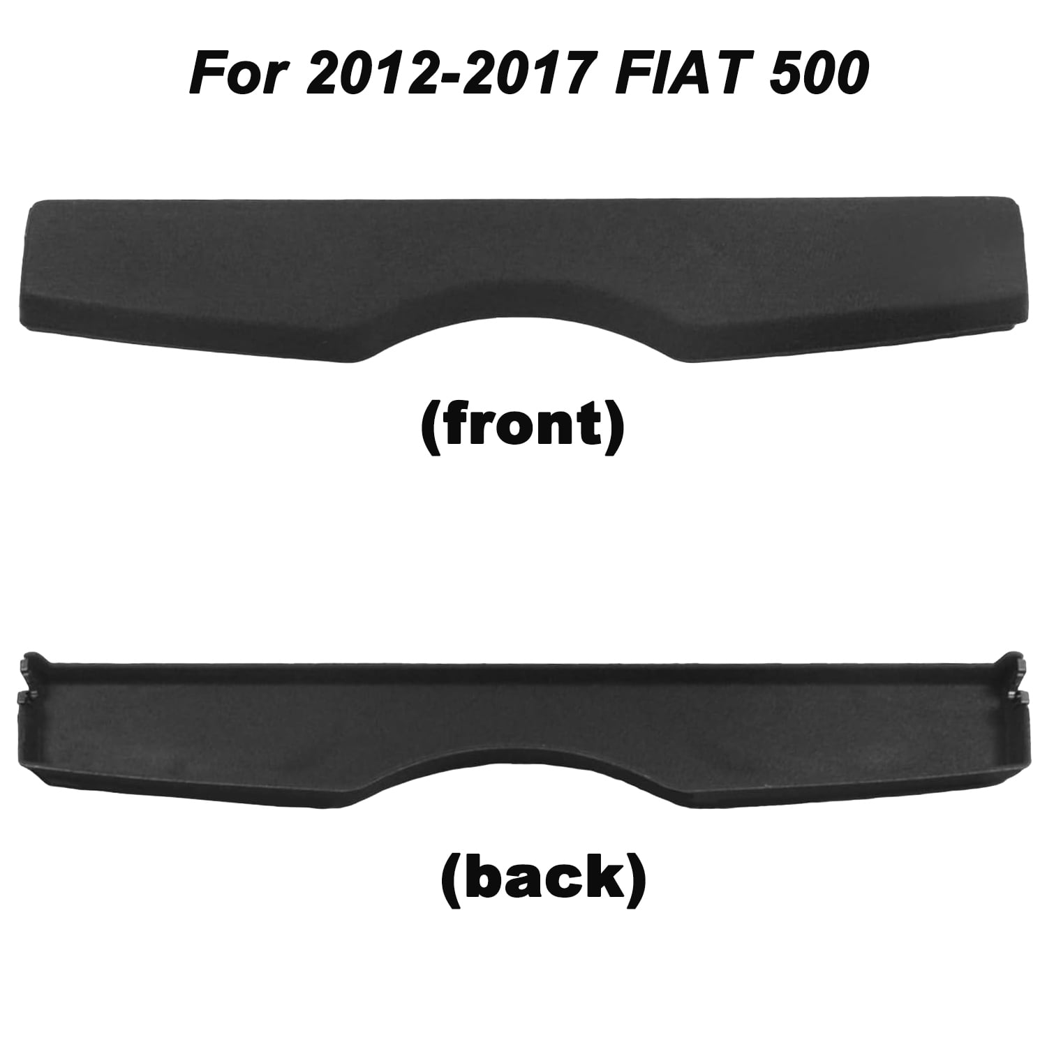 Fit 2012-2017 Fiat 500 Non-retractable Cargo Cover for 2012 2013 2014 2015 2016 2017 Fiat 500 SUV Rear Trunk Privacy Shade Accessory, Black