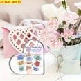 thumbnail image 2 of Flat D Decorative Plaque 3.9X3.9 Inch Heart Shaped Sign For Psycho Mental Wellness Decor Affirmation Heart Acrylic Sign For School Counselor Sign Anxiety Decor Easter Valentine Mother Day, 2 of 5