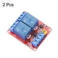 thumbnail image 3 of Uxcell 2Pcs DC 24V 2 Channel Relay Module High or Low Level Trigger for Electronics Industrial Home Automation, 3 of 6