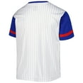 thumbnail image 3 of Youth White/Royal Texas Rangers V-Neck T-Shirt, 3 of 3
