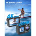 thumbnail image 3 of SJCAM SJ10 Pro Cámara de acción de doble pantalla 4K 2,33 "cámara con pantalla táctil impermeable 5G WiFi visión nocturna vídeo HDR activo deportes DV, 3 of 4