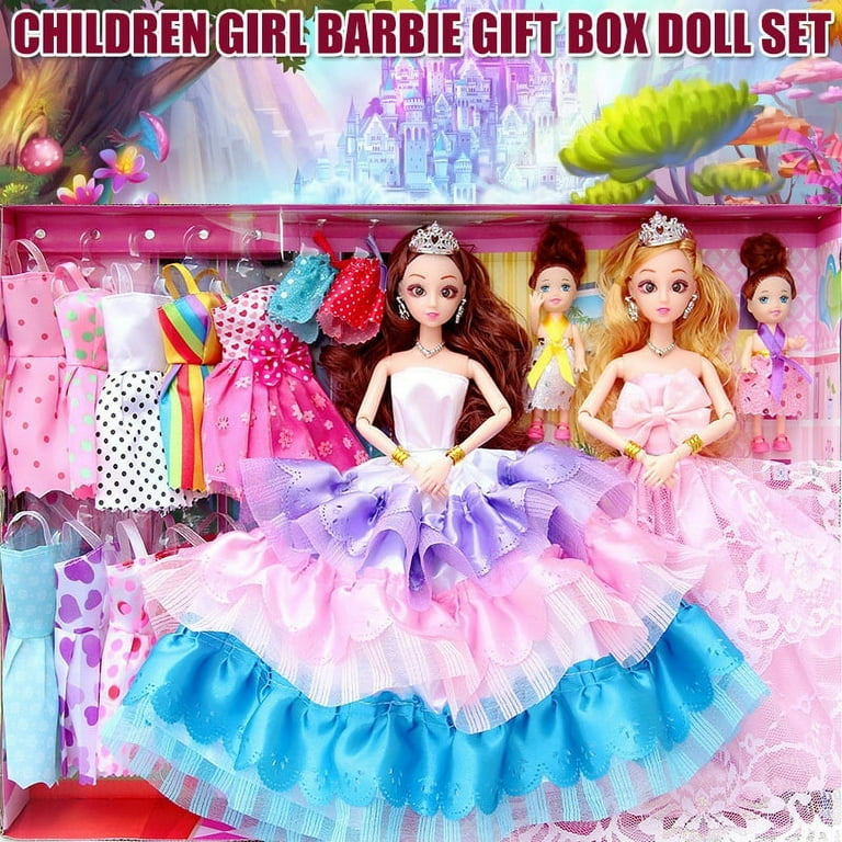 Barbies Gift Box Doll Set Princess Children Girl Toy for School Gift  Children Doll Set Princess Children Girl Toy Children Gift Barbies Gift Box  B 
