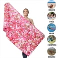 thumbnail image 3 of Beach Towel, Microfiber Sand Free Beach Towel, Lightweight, Quick Dry, Oversized(63" x 31.5") for Adults,Men,Women,Kids Swimming, Sports, Beach, Fitness room,Outdoor Traveling on Vacation, 3 of 6