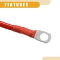 thumbnail image 7 of 1 Pcs 3/8" Lugs 9ft Cable Length Universal Battery Inverter Cable - Car 6 AWG Gauge Battery Cables Durable - Pure Copper Rubber Red, 7 of 7