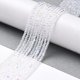 thumbnail image 3 of Electroplate Glass Beads Strands AB Color Plated Faceted Round Clear 2mm Hole: 0.7mm about 184~187pcs/strand 14.45''(36.7cm), 3 of 5