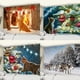 thumbnail image 2 of Tapiz colgante de pared de Arte de Navidad personalizable, árbol de Navidad y gato, Animal de Navidad, fiesta de año nuevo, manta de Yoga de alce, 2 of 4