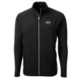 thumbnail image 2 of Men's Cutter & Buck Black Mississippi State Bulldogs Big & Tall Adapt Eco Knit Hybrid Recycled Full-Zip Jacket, 2 of 3