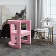 thumbnail image 2 of Ada Pink Velvet Accent Chair, 2 of 6