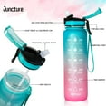 thumbnail image 3 of Sports Water Bottle 1L, Motivational Water Bottle with Straw & Time Maker, BPA Free, Leakproof & Secure Locking Lid, Tritan Plastic Drink Bottle for School, 3 of 8