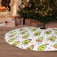 thumbnail image 5 of KLL 36" Christmas Tree Skirt Avocado Playing Music Xmas Tree Skirts Mat for New Year Xmas Holiday Party Indoor Outdoor Home Decoration, 5 of 5