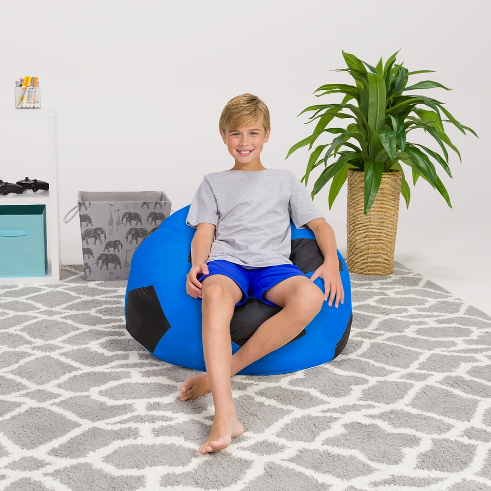 Posh Creations Bean Bag Chair, Blue