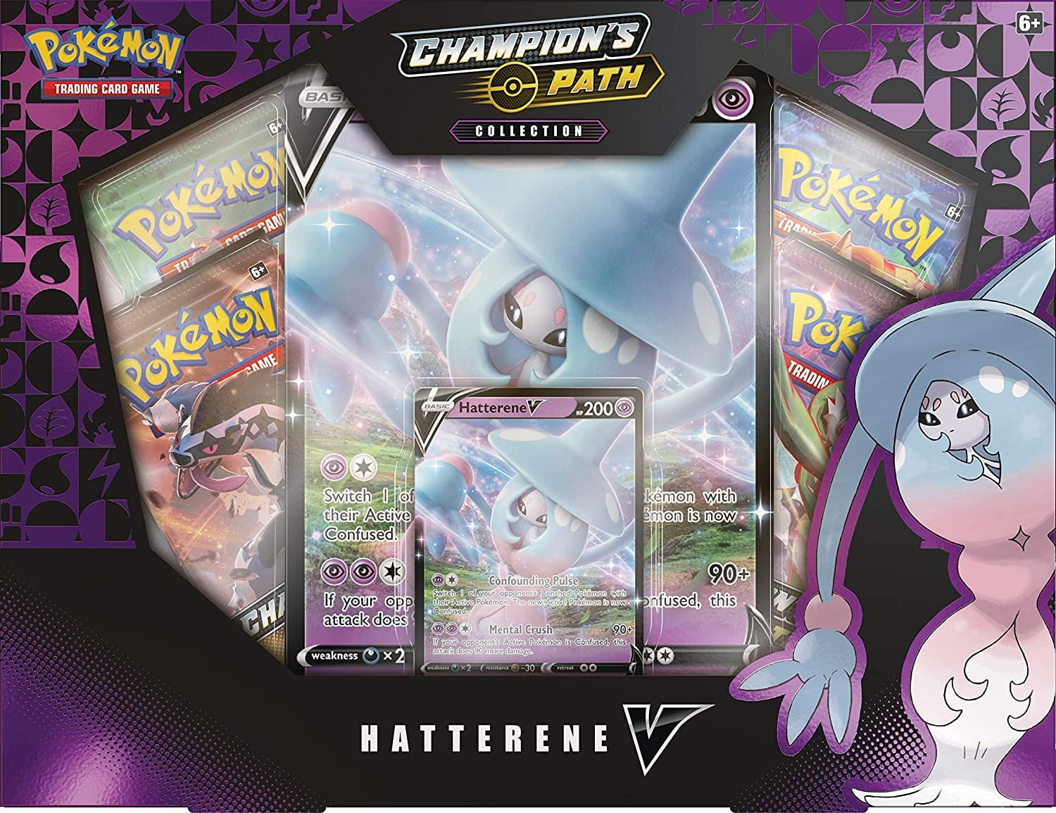 3x Pokemon Trading Card Game Champion's Path Collection Hatterene V for sale online 