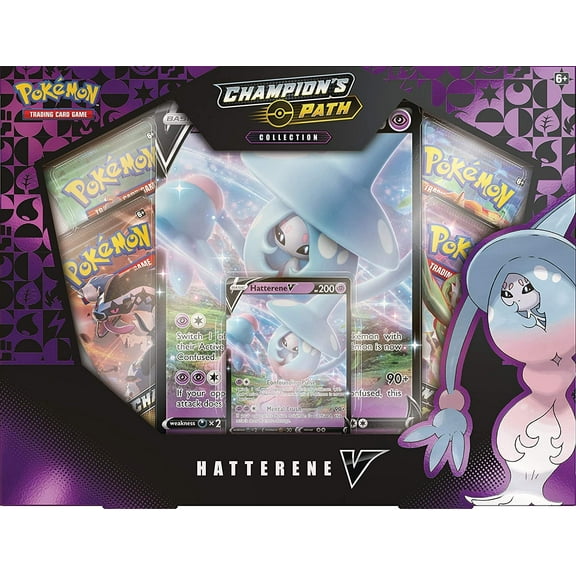 Pokemon TCG: Champions Path Collection - Hatterene V- Includes 1 Foil | 4 Booster Packs