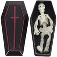 thumbnail image 1 of 4 Sets Mini Coffin with Skeleton Funny Prank Props Halloween Decoration Creative Tabletop Decor for Halloween Party Stage Props, 1 of 4