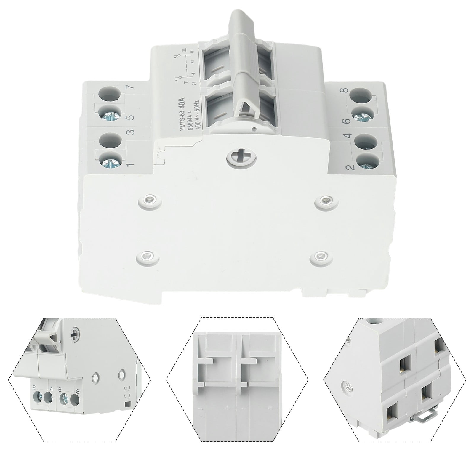 CPAN 1PCS 2P 40A/63A MTS Dual Power Manual Transfer Switch Interlock Circuit Breaker
