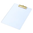 thumbnail image 3 of Presse-papier Portable A4 Papeterie Multifonctionnelle pour Mémo Format Lettre A4 Papier à Notes Or Mat, 3 of 5