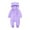 Purple, variant on UACY Newborn Baby Winter Fleece Snowsuit Cute Bear Ears Hooded Outfits Zip Up Fuzzy Heart Jumpsuit Warm Furry Onesie (Beige, 6-9 Months)