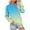 Blue#01, variant on ZQGJB Fall Ombre Sweatshirts for Women Lightweight Casual Tie Dye Gradient Print Long Sleeve V Neck Pullover Tops Fashion 2025 Outfit Sweatshirt with Kangaroo Pockets Army Green XXL