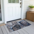 thumbnail image 6 of Addison Rugs Chantille Indoor/Outdoor Contemporary Watercolors Navy Washable Rectangle Rug, 1'8" x 2'6", 6 of 6