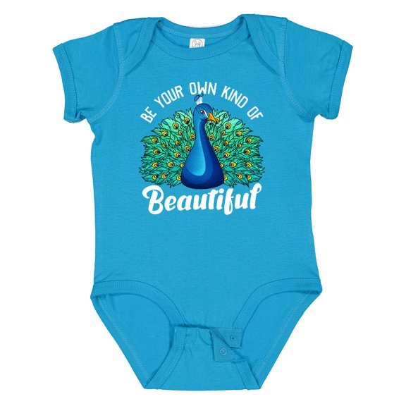 Inktastic Peacock Girls Baby Bodysuit