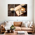 thumbnail image 2 of Elephant Stock Coffee And Diary Wall Art - Horizontal Multi Panel Canvas - 3 Piecekitchen Wall Decor - Photography Food And Drink Multi Panel - Brown And Beige Decor - 57" x 36", 2 of 4