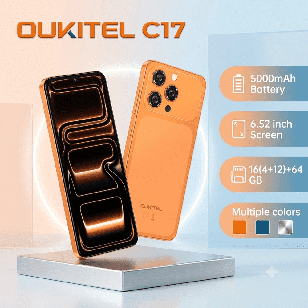 Oukitel, Rugged Smartphone, 6.0 inch HD+ Display, 16GB RAM